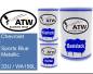 Preview: Chevrolet, Sports Blue Metallic, 33U / WA156L: 500ml Lackdose + 500ml Klarlack + 250ml Härter - Set, von ATW Autoteile West.